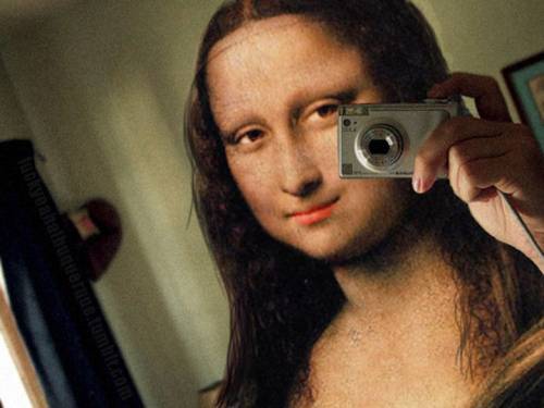 Мона Лиза с фотоаппаратом