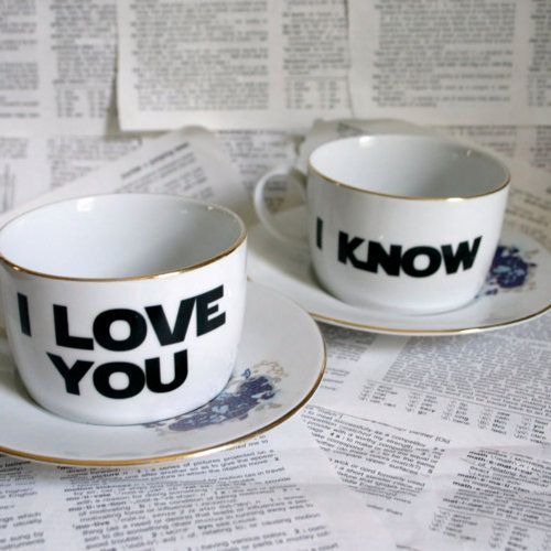 Прикольные чашки для влюблённых
